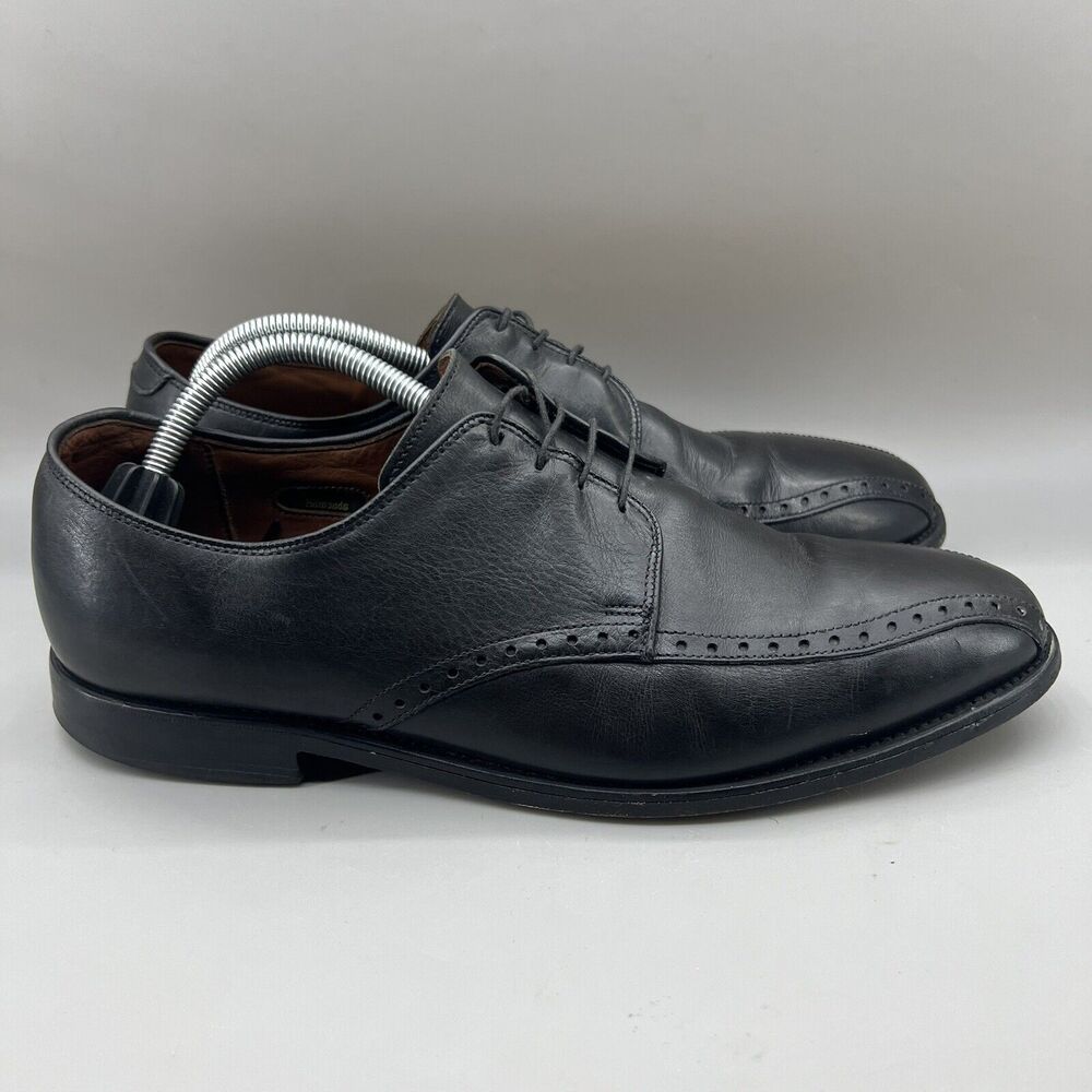 Allen Edmonds Wendell Men Size‎ 9.5 3E Shoes Black Leather Comfort Dress Oxford